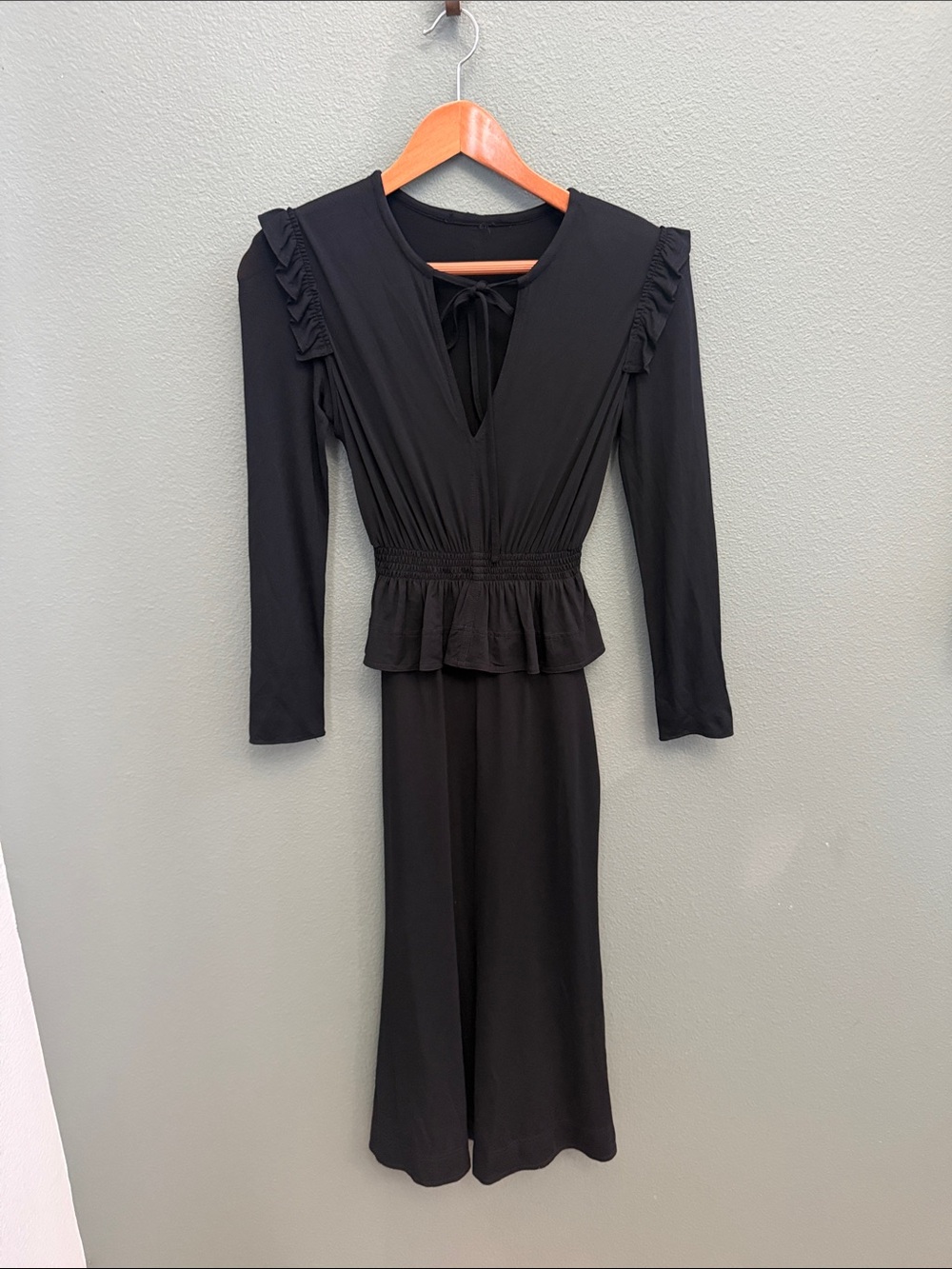 Tom Ford Jersey Peplum Midi Dress Sz XS Sz 34 or XS